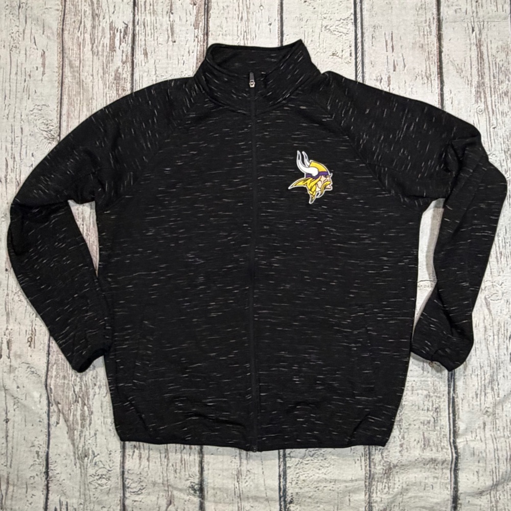 Minnesota Vikings NFL Football Zip Up Stitched Sweatshirt Men's